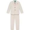 image:imageNautica Boys 4piece Suit Set with Dress Shirt Tie Jacket and PantsSilvered Birch Linen