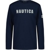 image:imageNautica Boys Long Sleeve Screen Print Graphic TShirtChain Stitch Navy Seas