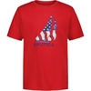 image:imageNautica Boys Short Sleeve JClass Logo Crew Neck TShirt Soft Comfortable Relaxed FitJclass Flag High Risk Red