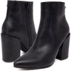 image:imageNautica Womens Heeled Ankle Bootie with Pointed Toe Block Heel and Side Zipper for Winter  YevaBlack