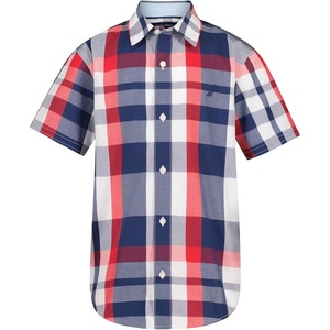 image:imageNautica Boys Short Sleeve Woven ButtonDown Shirt Light Weight amp BreathableLarge Plaid Ski Patrol