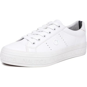 image:imageNautica Women Fashion Sneaker LaceUp Tennis Casual Shoes for LadiesWinafredwhiteWhite