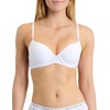 image:imageNautica Womens 3Pack Bras Cotton Blend Light Lift Everyday TShirt Bra SetMd Heather GreyLight MochaWhite