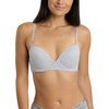 image:imageNautica Womens 3Pack Bras Cotton Blend Light Lift Everyday TShirt Bra SetMoon RayMd Heather GreyChainmetal