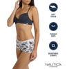 image:imageNautica Womens 3Pack Bras Cotton Blend Light Lift Everyday TShirt Bra SetMoon RayMd Heather GreyChainmetal