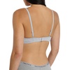 image:imageNautica Womens 3Pack Bras Cotton Blend Light Lift Everyday TShirt Bra SetMoon RayMd Heather GreyChainmetal