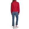image:imageNautica Womens Long Sleeve Cotton Collared Zip Front JacketScarlet