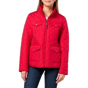 image:imageNautica Womens Barn Outerwear Quilted JacketScarlet
