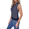 image:imageNautica Womens Crew Neck Solid Short Sleeve SweaterNew Night SkyBright White