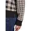 image:imageNautica Womens Long Sleeve Plaid Quilted HoodieBlackWhite Swan
