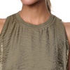 image:imageNautica Womens Short Sleeve Linen Blend Button Up Collared Camp ShirtBurnt Olive