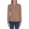 image:imageNautica Womens 14 Zip Mockneck Cable SweaterBarley