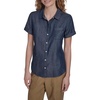 image:imageNautica Womens Button Front Short Sleeve Camp ShirtDark Azure