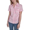 image:imageNautica Womens Button Front Short Sleeve Camp ShirtEnglish Rose Multi