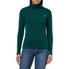 image:imageNautica Womens Long Sleeve Solid Turtleneck ShirtForest