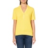 image:imageNautica Womens VNeck Cable Polo Long SleeveLemon Zest