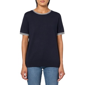 image:imageNautica Womens Crew Neck Solid Short Sleeve SweaterSky Captain Ivory