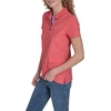image:imageNautica Womens 5Button Short Sleeve Breathable 100 Cotton Polo ShirtCoralie