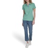 image:imageNautica Womens 5Button Short Sleeve Breathable 100 Cotton Polo ShirtCrme De Menthe