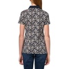 image:imageNautica Womens 5Button Short Sleeve Breathable 100 Cotton Polo ShirtNew Night Sky Multi