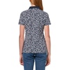 image:imageNautica Womens 5Button Short Sleeve Breathable 100 Cotton Polo ShirtNew Night SkyBright White