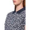 image:imageNautica Womens 5Button Short Sleeve Breathable 100 Cotton Polo ShirtNew Night SkyBright White