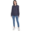 image:imageNautica Womens Jeans Long Sleeve Button Down Collared Shirt Night Sky Multi Large