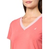 image:imageNautica Womens Solid VNeck Short Sleeve TShirtCoralie