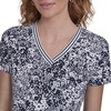 image:imageNautica Womens Solid VNeck Short Sleeve TShirtNight Sky Bright White