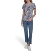image:imageNautica Womens Solid VNeck Short Sleeve TShirtNight Sky Bright White