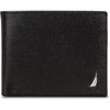 image:imageNautica Mens Bifold Leather Wallet  RFID Blocking  ID Window  Card Slots  Organization  Durable  StylishSaffiano  Black