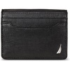 image:imageNautica Mens Slim Wallet  Card Case  RFID Blocking  ID Window  Minimalist  Lightweight  Genuine LeatherSaffiano  Black