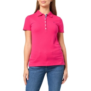 image:imageNautica Womens 5Button Short Sleeve Breathable 100 Cotton Polo ShirtAster Pink
