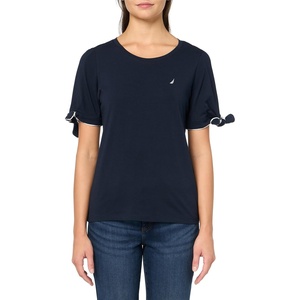 image:imageNautica Womens Short Sleeve Cotton Solid TShirtSky Captain