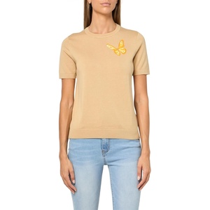 image:imageNautica Womens Short Sleeve Solid Butterfly Pullover SweaterIrish Cream Multi