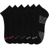 image:imageNautica Womens Quarter Socks  6 Pack Cushioned Athletic Performance Breathable Mesh Womens Ankle Socks Sizes 410All Black