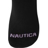 image:imageNautica Womens Quarter Socks  6 Pack Cushioned Athletic Performance Breathable Mesh Womens Ankle Socks Sizes 410Black