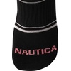 image:imageNautica Womens Quarter Socks  6 Pack Cushioned Athletic Performance Breathable Mesh Womens Ankle Socks Sizes 410Black Logo