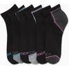 image:imageNautica Womens Quarter Socks  6 Pack Cushioned Athletic Performance Breathable Mesh Womens Ankle Socks Sizes 410BlackMulti