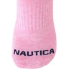image:imageNautica Womens Quarter Socks  6 Pack Cushioned Athletic Performance Breathable Mesh Womens Ankle Socks Sizes 410Blue Assorted