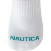 image:imageNautica Womens Quarter Socks  6 Pack Cushioned Athletic Performance Breathable Mesh Womens Ankle Socks Sizes 410Bright White