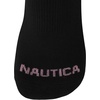 image:imageNautica Womens Quarter Socks  6 Pack Cushioned Athletic Performance Breathable Mesh Womens Ankle Socks Sizes 410Classic Black
