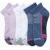image:imageNautica Womens Quarter Socks  6 Pack Cushioned Athletic Performance Breathable Mesh Womens Ankle Socks Sizes 410Denim Assorted