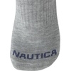 image:imageNautica Womens Quarter Socks  6 Pack Cushioned Athletic Performance Breathable Mesh Womens Ankle Socks Sizes 410GreyWhiteBlue