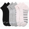 image:imageNautica Womens Quarter Socks  6 Pack Cushioned Athletic Performance Breathable Mesh Womens Ankle Socks Sizes 410Light Pink Black