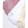 image:imageNautica Womens Quarter Socks  6 Pack Cushioned Athletic Performance Breathable Mesh Womens Ankle Socks Sizes 410Pink Oatmeal