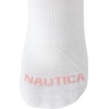 image:imageNautica Womens Quarter Socks  6 Pack Cushioned Athletic Performance Breathable Mesh Womens Ankle Socks Sizes 410Pure White
