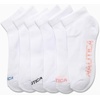 image:imageNautica Womens Quarter Socks  6 Pack Cushioned Athletic Performance Breathable Mesh Womens Ankle Socks Sizes 410Pure White