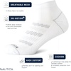 image:imageNautica Womens Quarter Socks  6 Pack Cushioned Athletic Performance Breathable Mesh Womens Ankle Socks Sizes 410White Multi