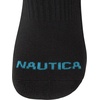 image:imageNautica Womens Quarter Socks  6 Pack Cushioned Moisture Wicking Athletic Quarter Socks for WomenAll Black